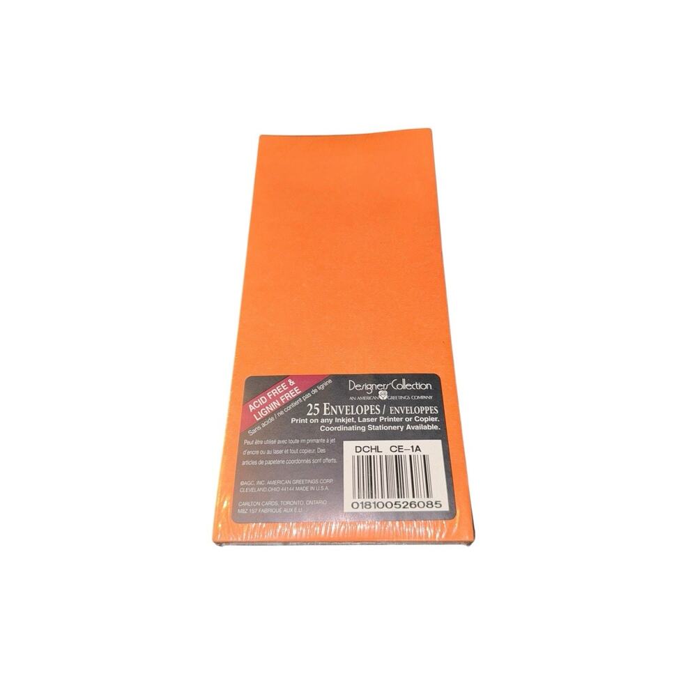 Vintage Orange Envelopes American Greetings Designer‎ Collection Pack of 25